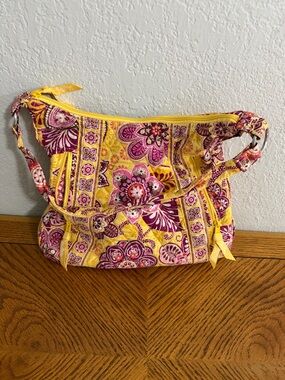Vera Bradley Yellow and Pink Floral Shoulder Bag